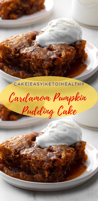 Cardamom Pumpkin Pudding Cake