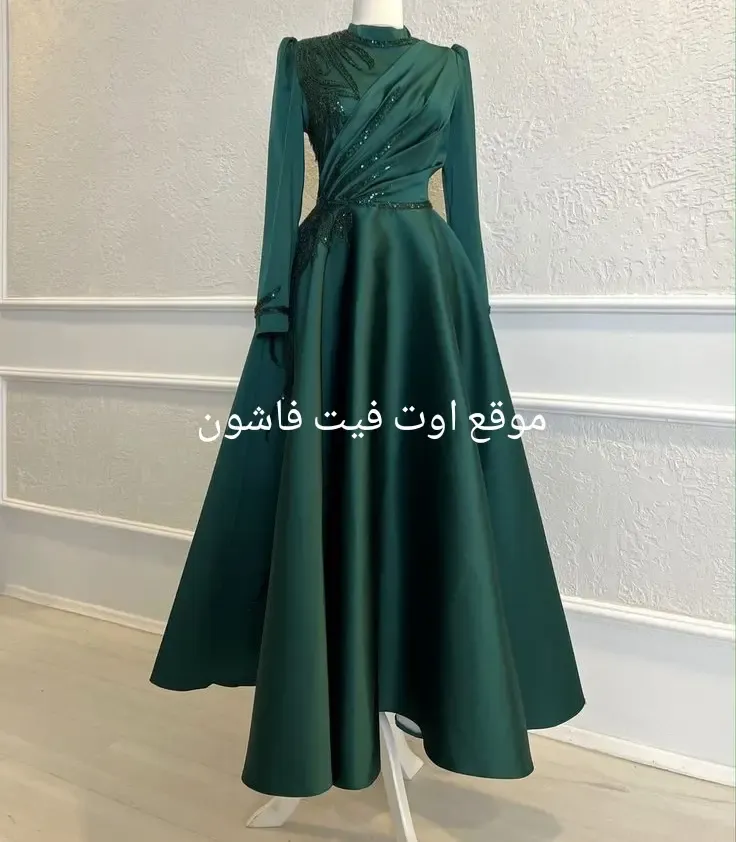 موضه فساتين 2025 فساتين سهره طويله للمحجبات 2025