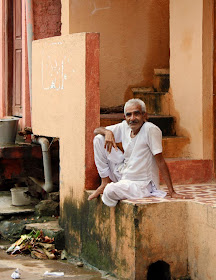 old man with dhoti