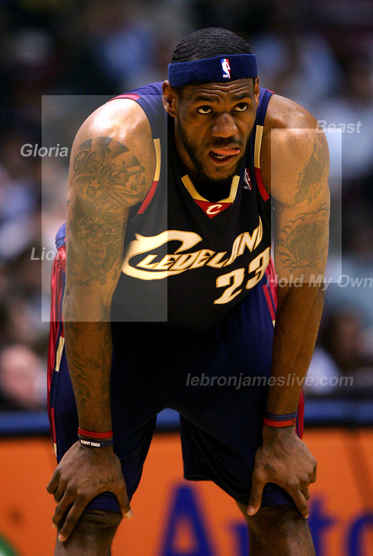 lebron james hairstyles. Lebron James Tattoos