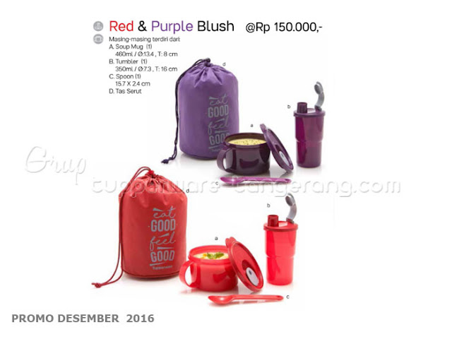 Red & Purple Blush Promo Tupperware Desember 2016