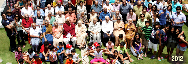 Dr. K. C. Mammen (red shirt) at a Kandathil family gathering