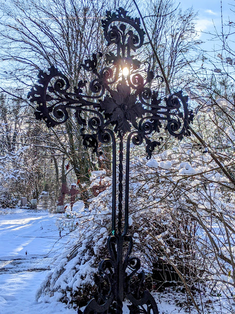 München Winterlicher Westfriedhof Bilder photos cimetière l'ouest hiver