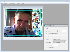 Imagen de la interfaz del programa en la opción <b>Instrumento virtual</b>