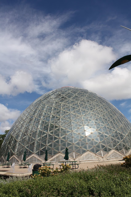 Interesting beehive dome structure at Mitchell Park Conservatory.