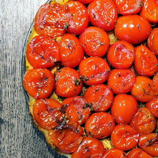 tarte tatin aux tomates cerises parmesan