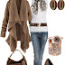 Brown Outfit Set For Ladies: