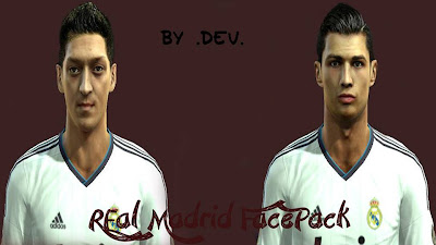 Real Madrid Facepack PES 2013 by Dev