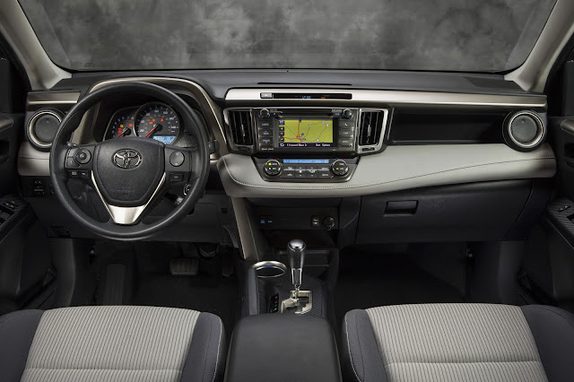 Interior view of 2013 Toyota RAV4