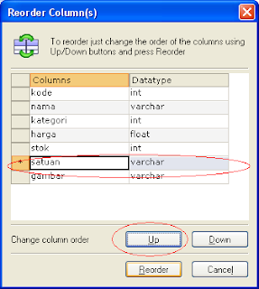 Reorder MySQL Table, Reorder Column MySQL, Reorder Field MySQL