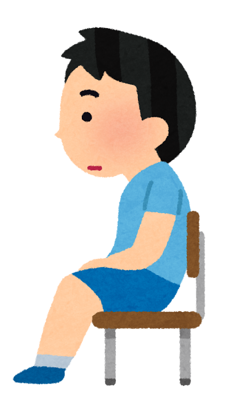 姿勢の良い 姿勢の悪い椅子に座る男の子のイラスト かわいいフリー素材集 いらすとや