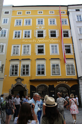 Casa Museu de Wolfgang Amadeus Mozart em Salzburg Áustria