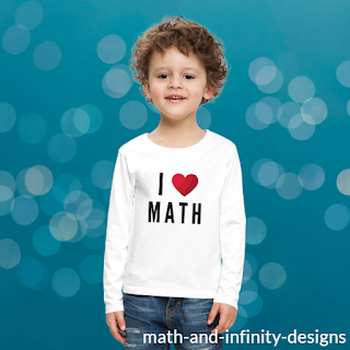 I LOVE MATH long sleeves kids