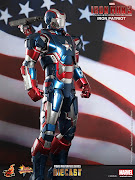 . Limited Edition Collectible FigurineIron Patriot (Movie Masterpiece . (im )