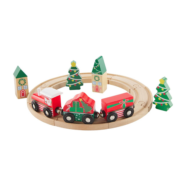 Christmas Sensory Kit: Wooden Train Set