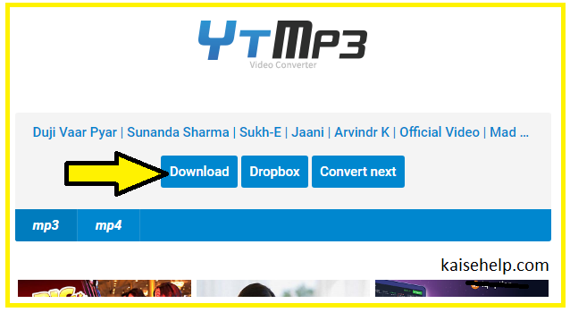 How to Download Music from YouTube to computer and Mobile Browser in Hindi