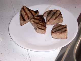 Tuna grilled