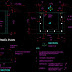 Typical grating panel plan in autocad dwg drawing