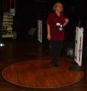 circle in grand ole opry stage