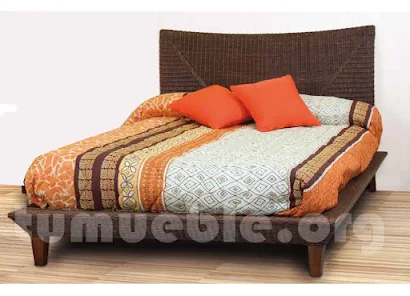 cama rattan natural j749