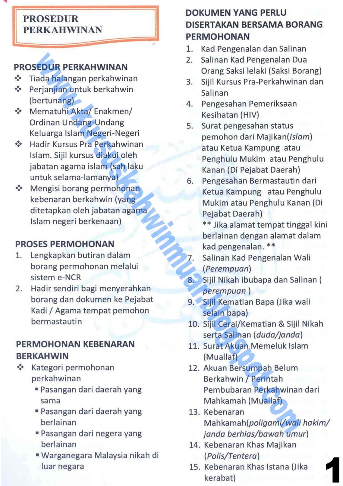 Kursus Kahwin Muar l TRUSTED SITE: PROSEDUR PERKAHWINAN