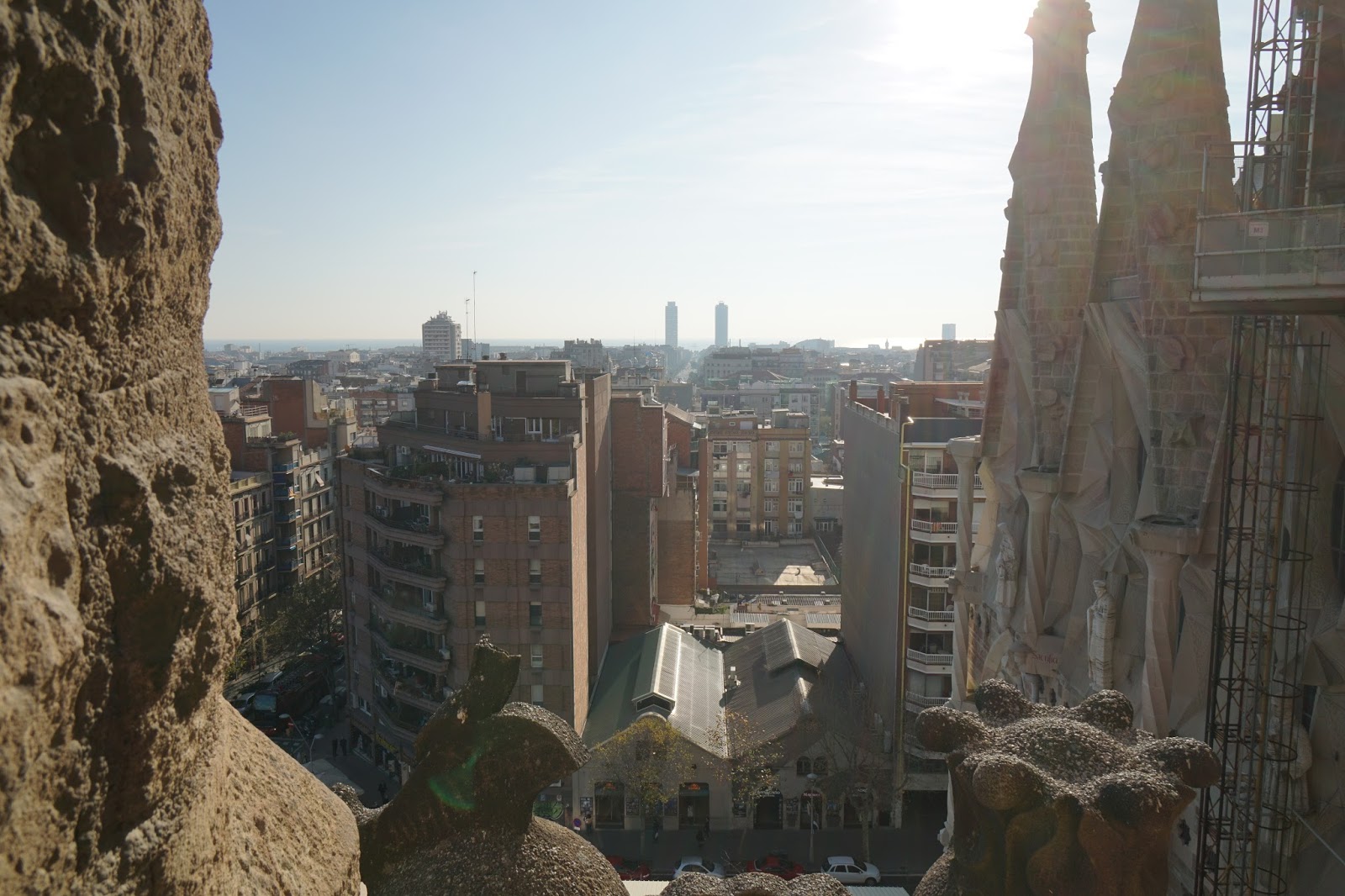 サグラダ・ファミリア　(Sagrada Familia)　テラスからの眺め