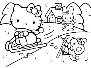 HELLO KITTY COLOURING