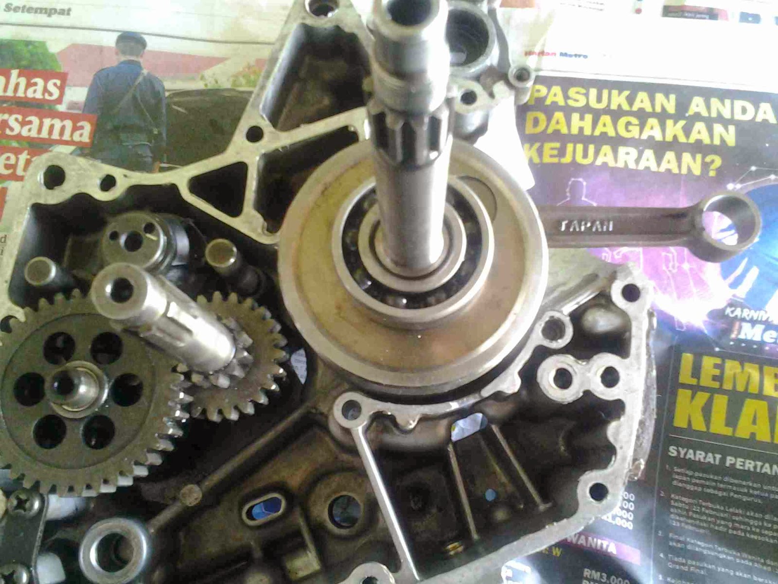 VIDEO MODENAS KRISS 110 PISTON KANCIL