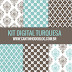 KIT DE PAPEIS DIGITAIS TURQUESA