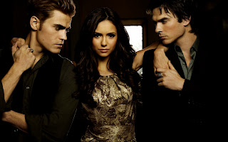 Vampire Diaries Stefan Damon and Elena Wallpaper in HD