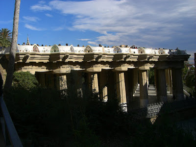 Terrace of the Park Güell in Barcelona