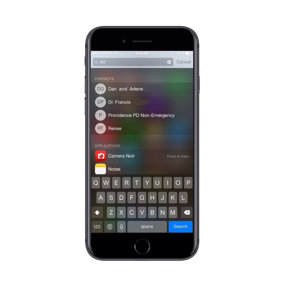 spotlight search, tool pencarian di iPhone