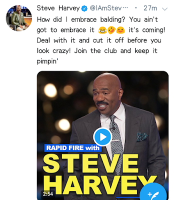 screenshot of a tweet from Mr. Harvey