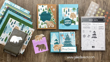 Stampin' Up! Beary Cute Bundle | A Walk in the Forest Designer Paper | www.juliedavison.com #stampinup Sept-Dec 2023 Mini Catalog