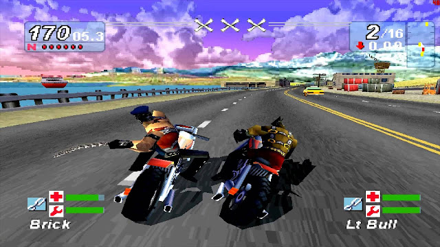 Road Rash Jailbreak GBA, Playstation1