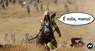 Connor está se esforçando para aprender bem o português