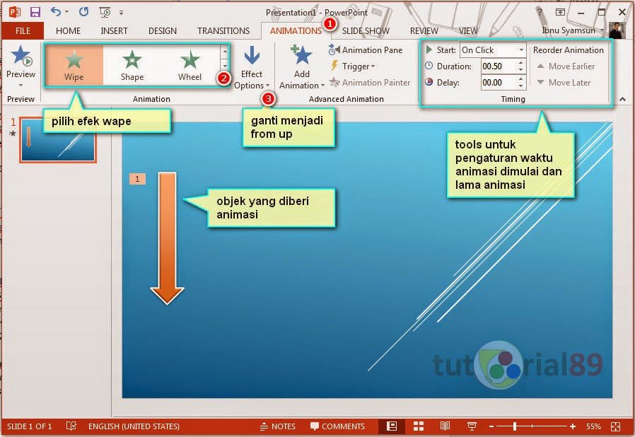  Cara  mudah membuat  animasi  di powerPoint  Video Tutorial89