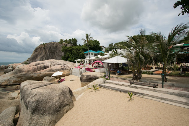Spiaggia e mare del Beluga boutique hotel-Koh Samui