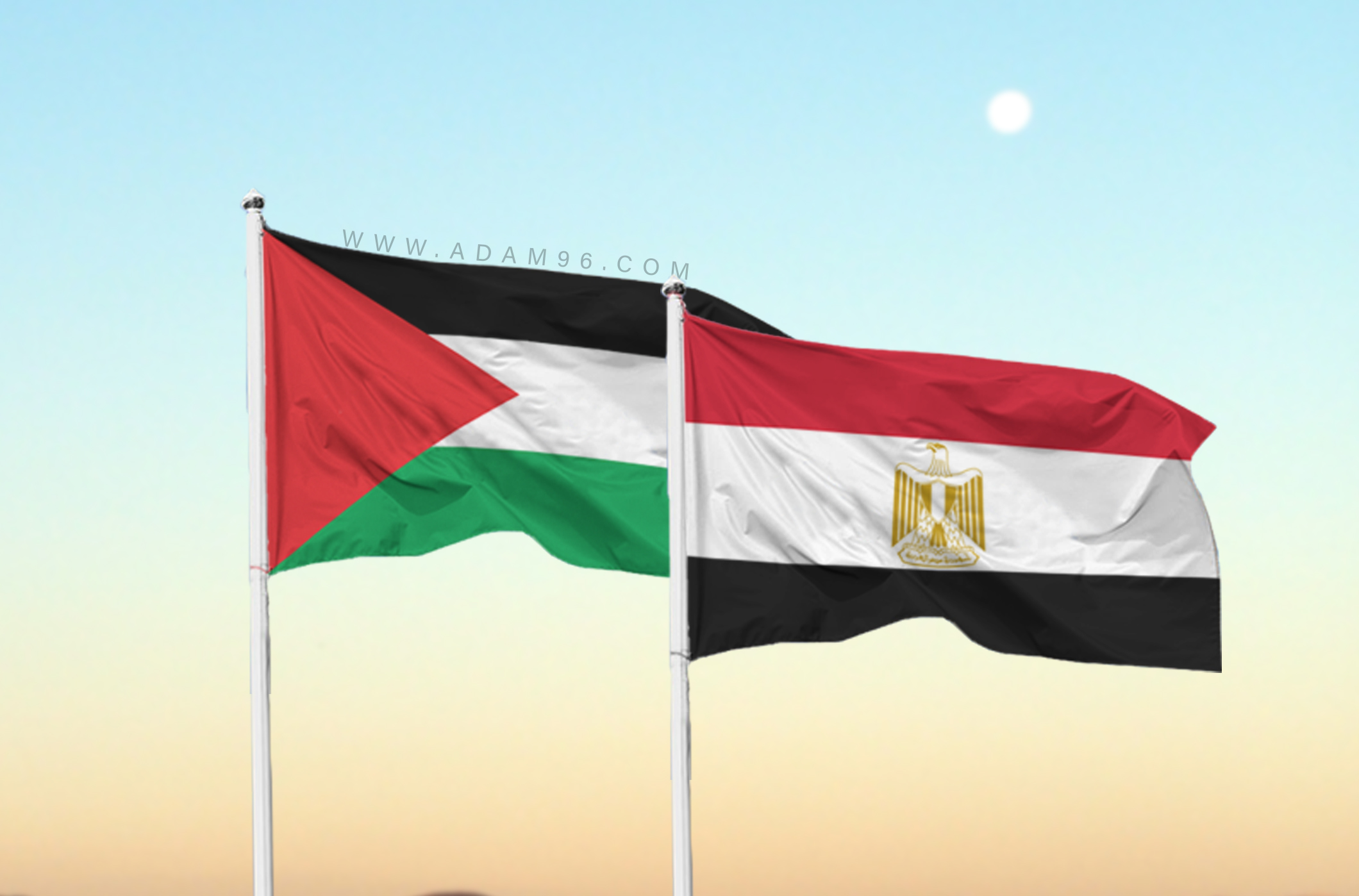 تحميل علم مصر وفلسطين خلفية اعلام العالم بدقة عالية Egypt and Palestine