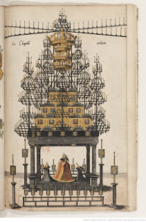 A capela-ardente (La magnifique et sumptueuse pompe funèbre..., exemplar da BnF).