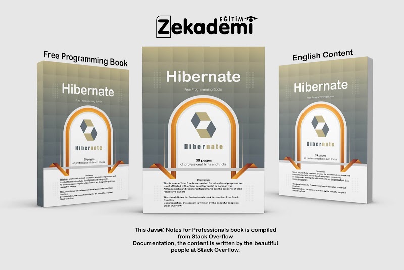 Ücretsiz Java Hibernate Programlama Kitabı | Free Java Hibernate Programming Book