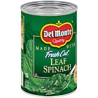 Del Monte Canned Leaf Spinach