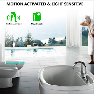 Waterproof Smart PIR Motion Sensor Toilet Seat Night Light With 8/16 Colors - lights on with man near to it