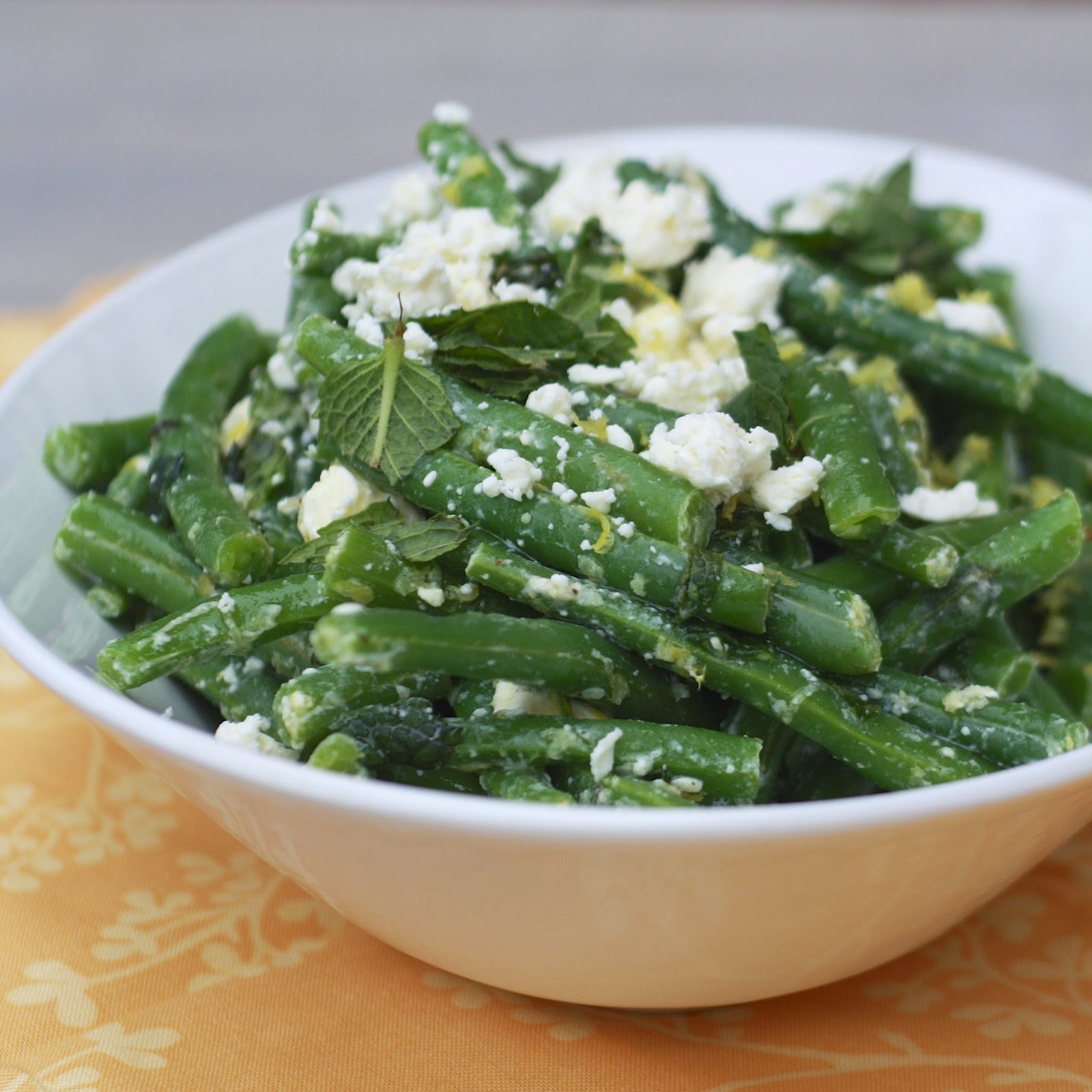 Green Beans with Feta and Mint | The Sweets Life