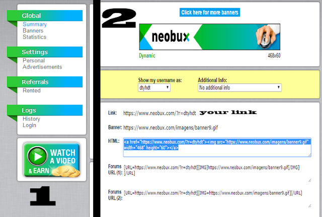 Getting direct referrals is the most powerful way to make money online in Neobux