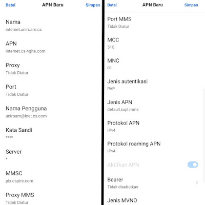 Mempercepat koneksi Internet android