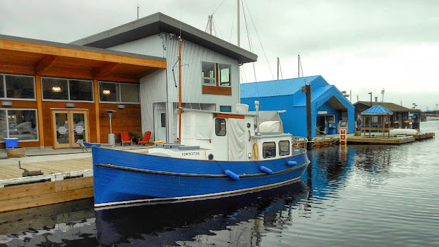 A Study in blue; boats in the marina at Ladysmith