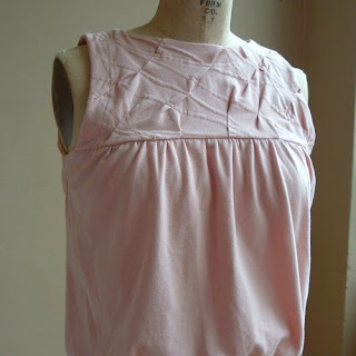 Sleeveless Top in Pink Jersey