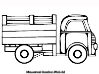 Mewarnai Gambar Truk Barang