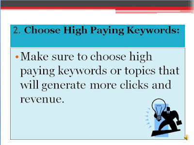 Choose High Paying Keywords
